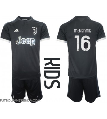 Juventus Weston McKennie #16 Tercera Equipación Niños 2023-24 Manga Corta (+ Pantalones cortos)